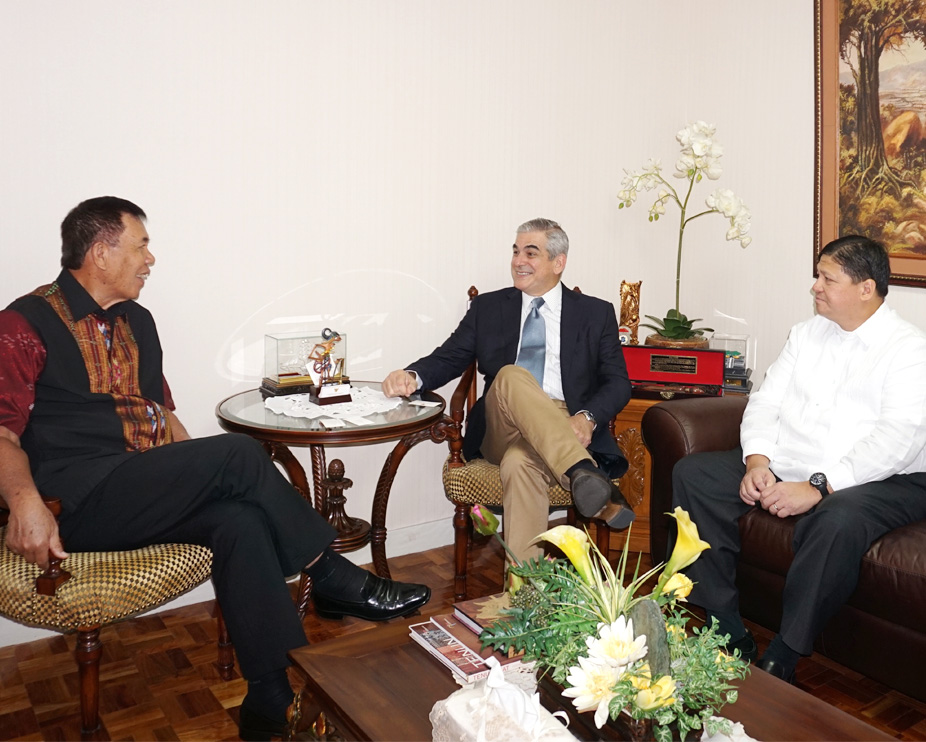 Ayala execs make courtesy call on Indonesian envoy