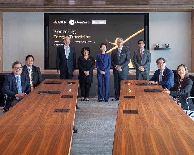 ACEN GenZero Keppel MOU signing photo