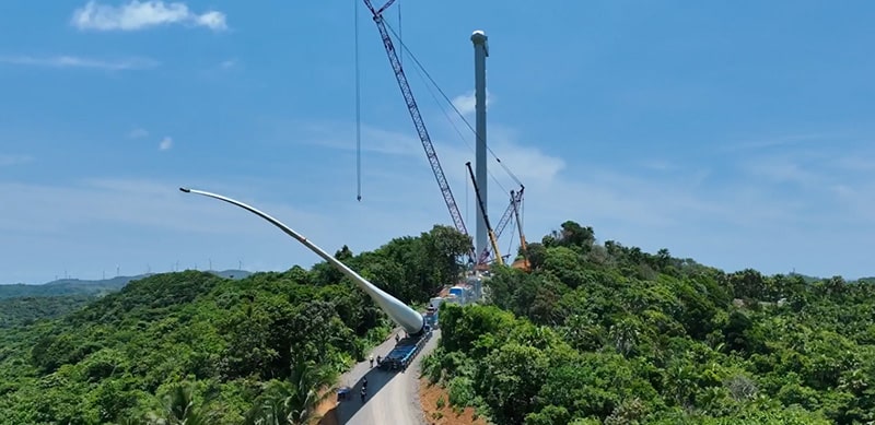 Wind turbine blades ACEN wind farms