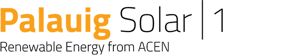 Logo of ACEN's 63 MW Palauig Solar 1 plant