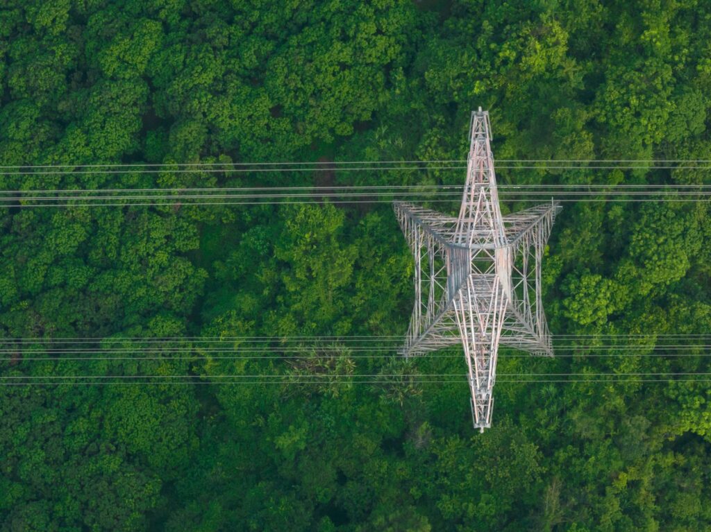 Aerial photo of transmission line 1536x1151